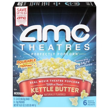 AMC Theatres Kettle Butter Microwave Popcorn