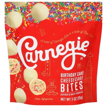Carnegie Birthday Cake Cheesecake Bites