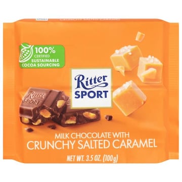 Ritter Sport Crunchy Salted Caramel Milk Chocolate