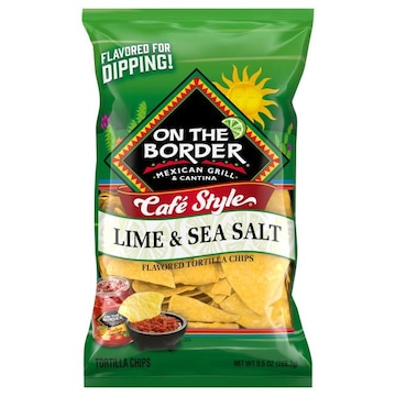 On the Border Cafe Style Lime & Sea Salt Tortilla Chips