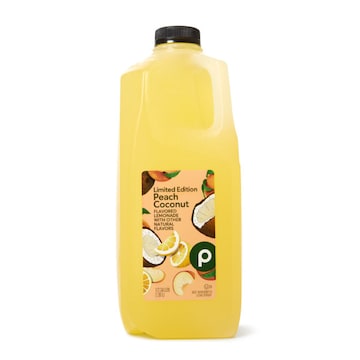Publix Peach Coconut Lemonade, Half Gallon
