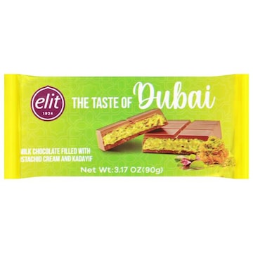Elit Milk Chocolate Filled with Pistachios Cream and Kadayif