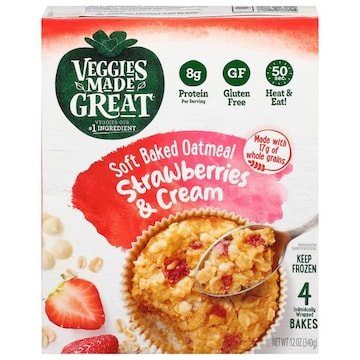 Veggies Made Great Soft Baked Oatmeal, Strawberry Cream
