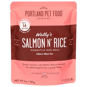 Portland Pet Food Company Gluten & Wheat Free Homestyle Wally's Salmon N' Rice Dog Meal