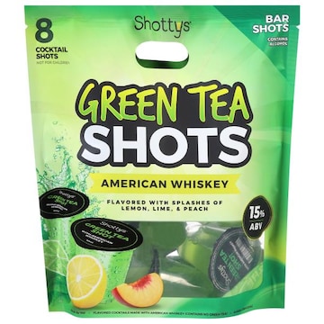 Shottys American Whiskey Green Tea Cocktail Shots