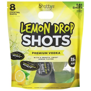 Shottys Premium Vodka Lemon Drops Cocktail Shots