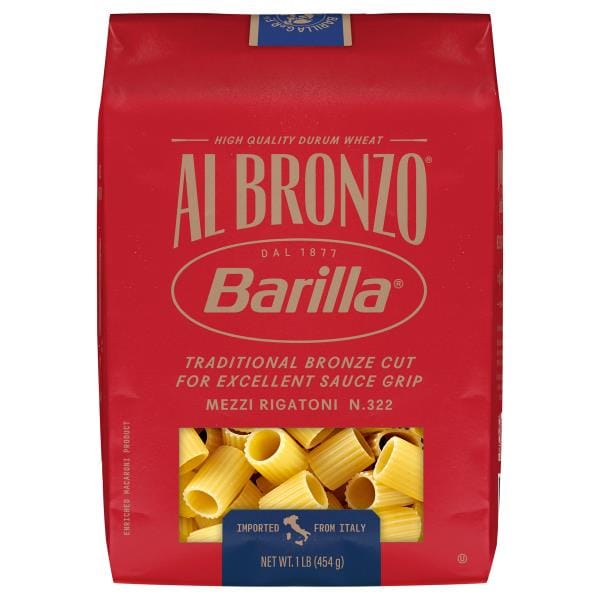 Barilla Al Bronzo N. 322 Mezzi Rigatoni | Publix Super Markets