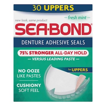 Sea-Bond Denture Adhesive Seals, Uppers, Fresh Mint