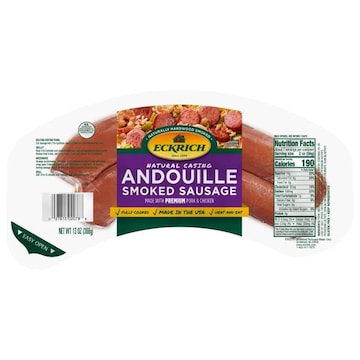 Eckrich Natural Casing Smoked Andouille Sausage