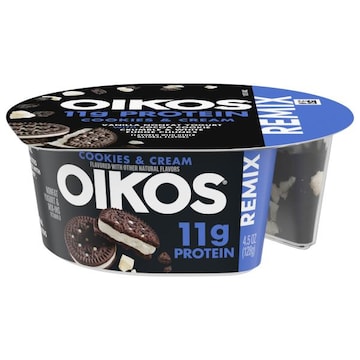 Oikos Remix Nonfat Cookies & Cream Yogurt & Mix-Ins