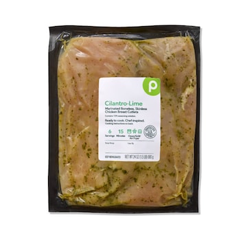 Publix Cilantro Lime Marinated, Boneless Skinless Chicken Breast Cutlets