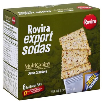Rovira Soda Crackers, Export Sodas, Multi Grain 5