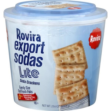 Rovira Export Sodas Soda Cracker, Lite, Family Size