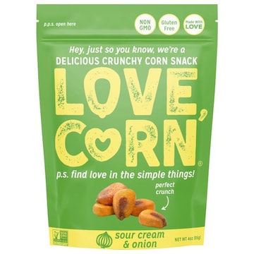 Love Corn LOVE CORN Sour Cream & Onion 4oz