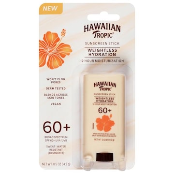 Hawaiian Tropic Weightless Hydration Broad Spectrum SPF 60 Sunscreen Stick