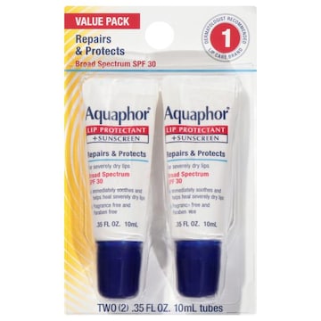 Aquaphor Broad Spectrum SPF 30 Lip Protectant + Sunscreen Value Pack