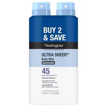 Neutrogena Ultra Sheer Body Mist Broad Spectrum SPF 45 Sunscreen
