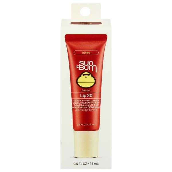 Sun Bum Coconut Tinted Sunscreen Broad Spectrum SPF 30 Bonfire Lip