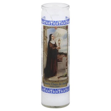 Goya Candle, Saint Clare, White
