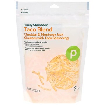 Publix Taco Blend Finely, Shredded Cheese