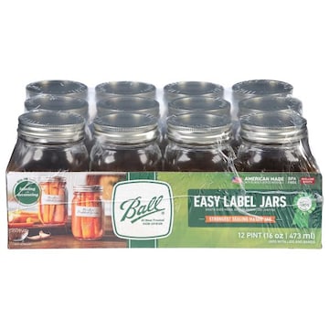 Ball Regular Mouth Easy Label Pint Jars