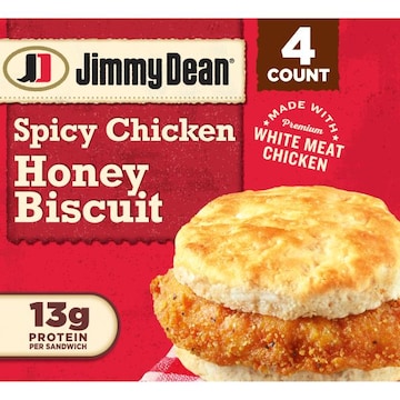 Jimmy Dean Spicy Crispy Chicken Honey Biscuit, 16.4 oz