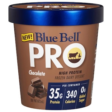 Blue Bell Pro High Protein Chocolate Frozen Dairy Dessert