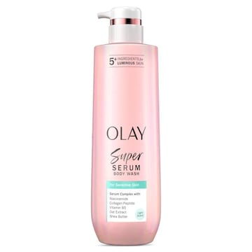 Olay Super Serum Body Wash for Sensitive Skin, 20oz, Serum Complex for Luminous Skin