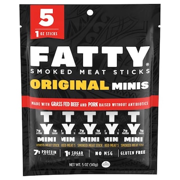Fatty Original Minis Smoked Meat Sticks