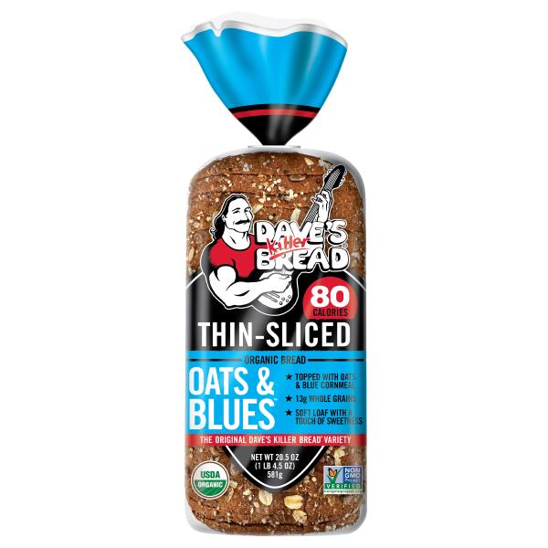 Dave's Killer Bread Organic Thin-Sliced Oats & Blues Bread
