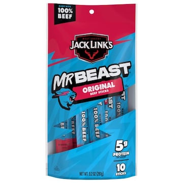 Jack Link's Mr Beast Original Beef Sticks
