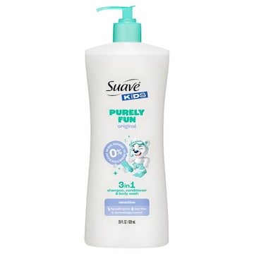 Suave Kids 3 in 1 Sensitive Purely Fun Original Shampoo, Conditioner & Body Wash