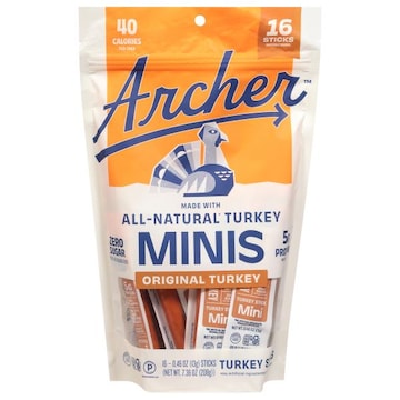 Archer Zero Sugar Original Turkey Minis Turkey Sticks