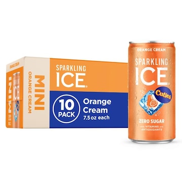 Sparkling Ice Cuties Orange Cream Sparkling Water Mini Cans