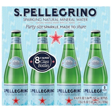 S.Pellegrino Sparkling Natural Mineral Water Party Size