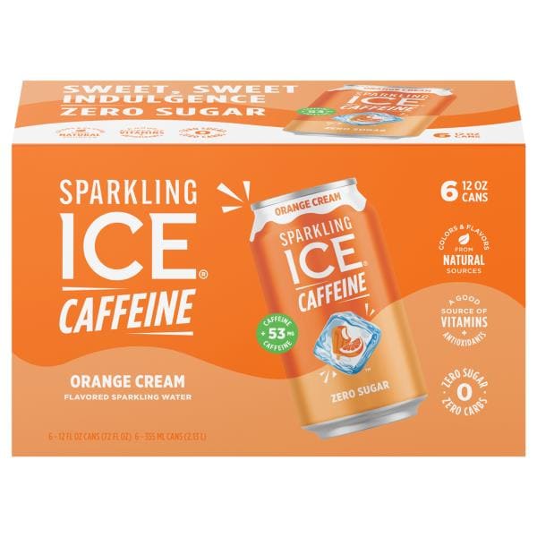 Sparkling Ice Caffeine Zero Sugar Orange Cream Sparkling Water