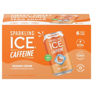 Sparkling Ice Caffeine Zero Sugar Orange Cream Sparkling Water