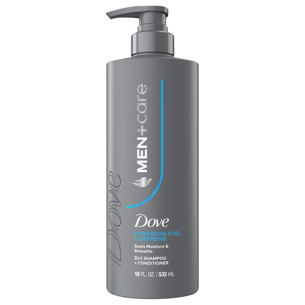 Dove Men + Care Hydration Fuel + Caffeine 2 in 1 Shampoo +