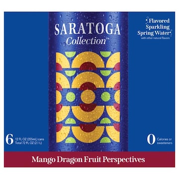 Saratoga Mango Dragon Fruit Sparkling Spring Water
