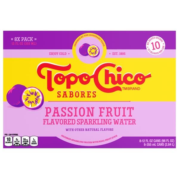 へりたこぷーちゃん Eau de Magnolia Topo Chico Passion Fruit Sparkling Water | Publix Super Markets