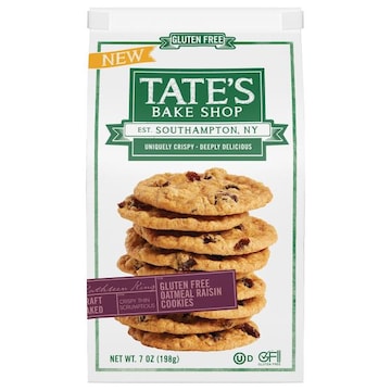 Tate's Bake Shop Gluten Free Oatmeal Raisin Cookies