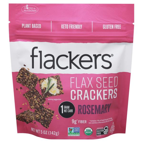 Flackers Crackers, Rosemary, Flax Seed Publix Super Markets