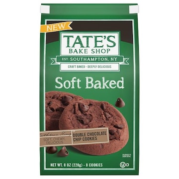 Tate's Bake Shop Soft Baked Double Chocolate Chip Cookies