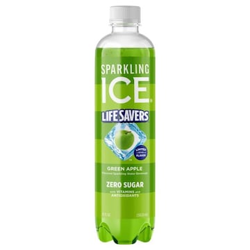 Sparkling Ice Life Savers Lifesavers Green Apple 17oz Bottles