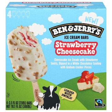 Ben & Jerry's Strawberry Cheesecake Ice Cream Bars
