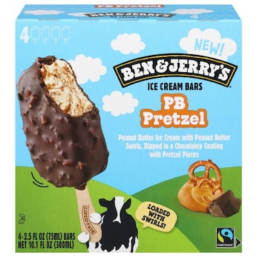 Ben & Jerry's PB Pretzel Ice Cream Bars