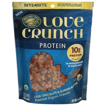 Nature's Path Organic Love Crunch Organic Protein Premium Dark Chocolate & Almond Butter Granola