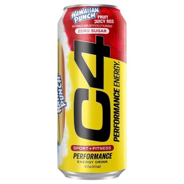 C4 Performance Energy Hawaiian Punch Zero Sugar Fruit Juicy Red Energy Drink