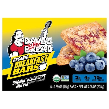 Dave's Killer Bread ORG 4MP BLUEBERRY BFAST BARS