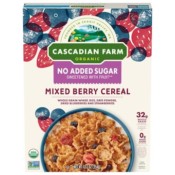 Cascadian Farm Organic No Added Sugar Mixed Berry Cereal